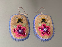 Load image into Gallery viewer, Bee Butt Floral Earrings
